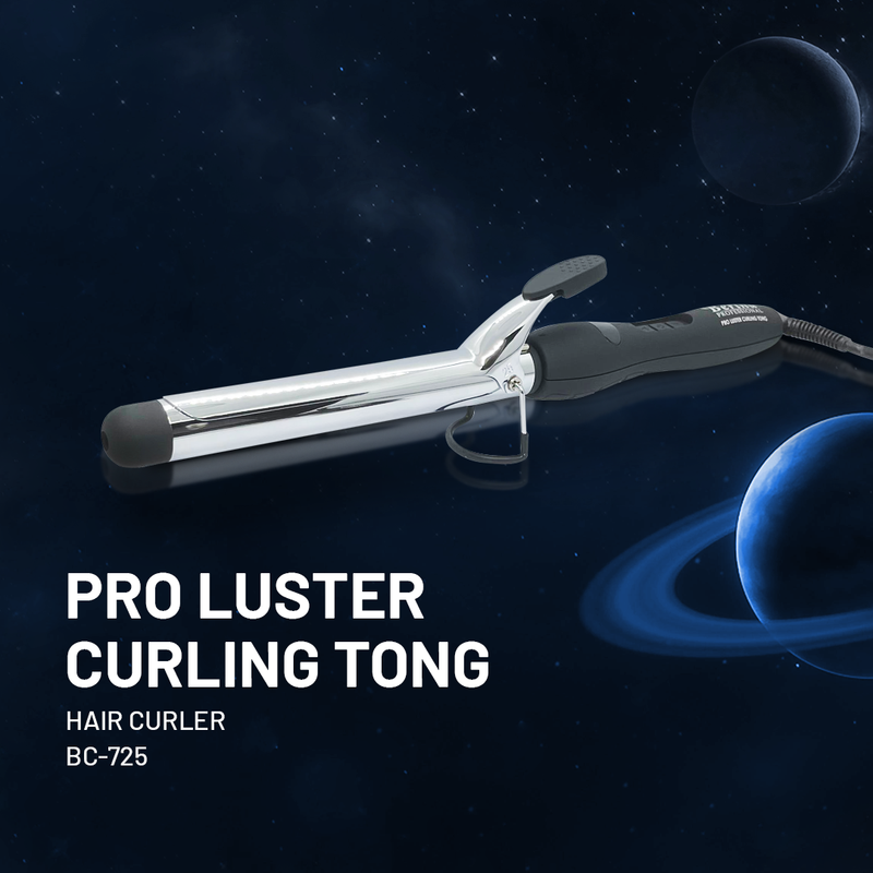Berina Professional Pro Luster Curling Tong BC-728 (28mm) | Creates Medium Curls & Natural Waves, Bc-725 (25mm) Buy from Indicrest