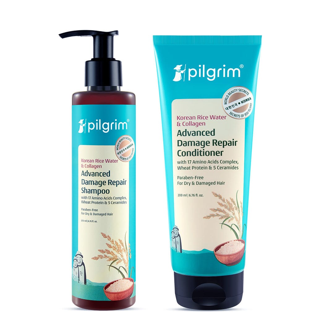 Pilgrim Korean Rice Water & Collagen Advanced Damage Repair Shampoo, 200ml - Image 3 - Buy from Indicrest