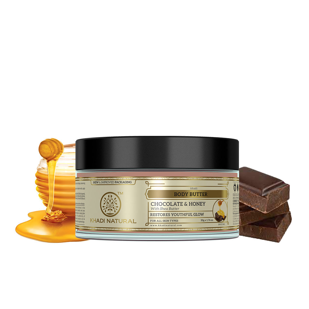 Khadi Natural Chocolate Honey Body Butter - 50gm - Buy from Indicrest