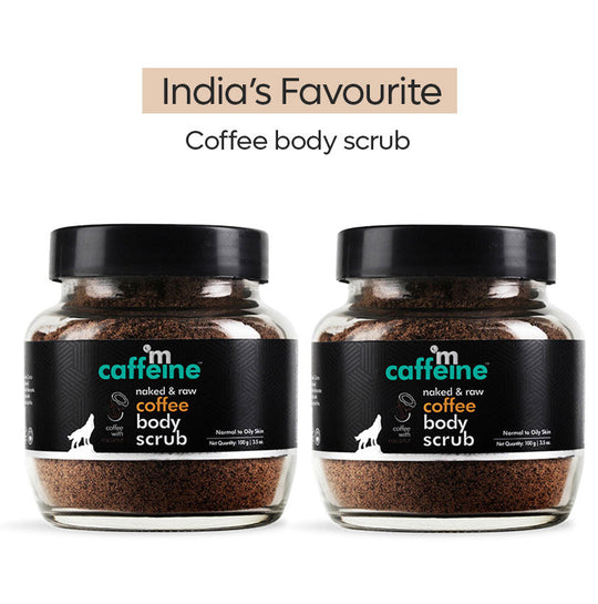 Mcaffeine Naked & Raw Coffee Body Scrub - Set of 2 - Buy from Indicrest