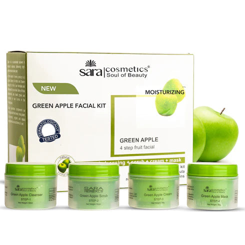SARA FACIAL GREEN APPLE KIT, Pack of 4 X 200g - Image 3 - Buy from Indicrest