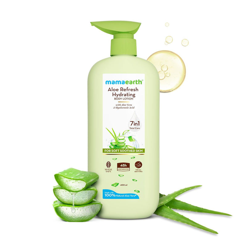 Mamaearth Aloe Refresh Hydrating Body Lotion, 400ml - Buy from Indicrest