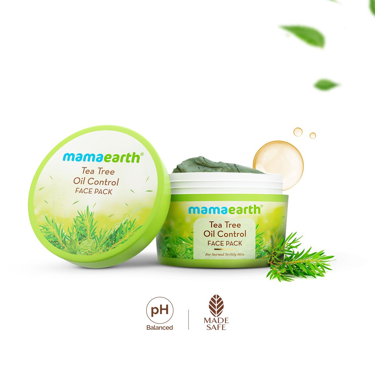Mamaearth Tea Tree Oil Control Face Pack with Tea Tree & Salicylic Acid for Normal to Oily Skin, 200g - Buy from Indicrest