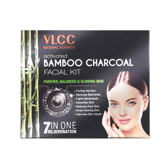 VLCC Activated Bamboo Charcoal Facial Kit Balanced and Glowing Skin - 60 g - Buy from Indicrest