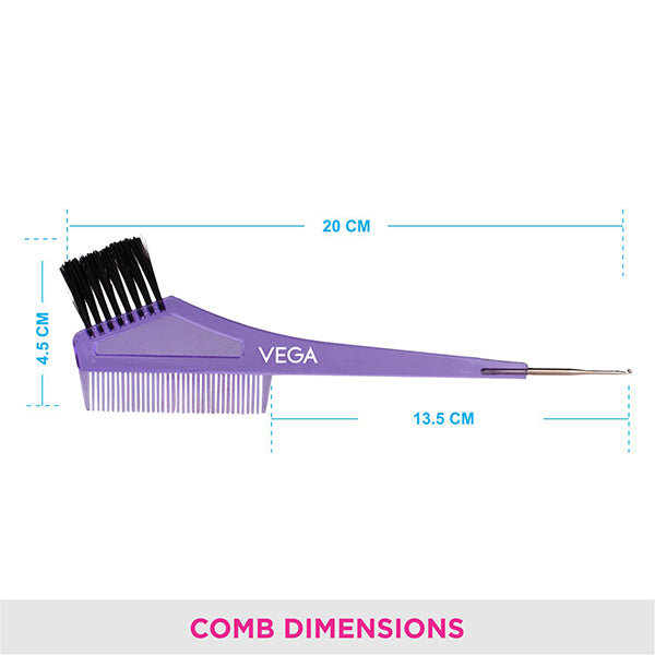 Vega Tail Comb with Dye Brush-1293-N