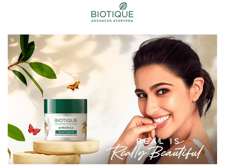 Biotique Myristica acne control spot correction face pack, 20g - Image 4 - Buy from Indicrest