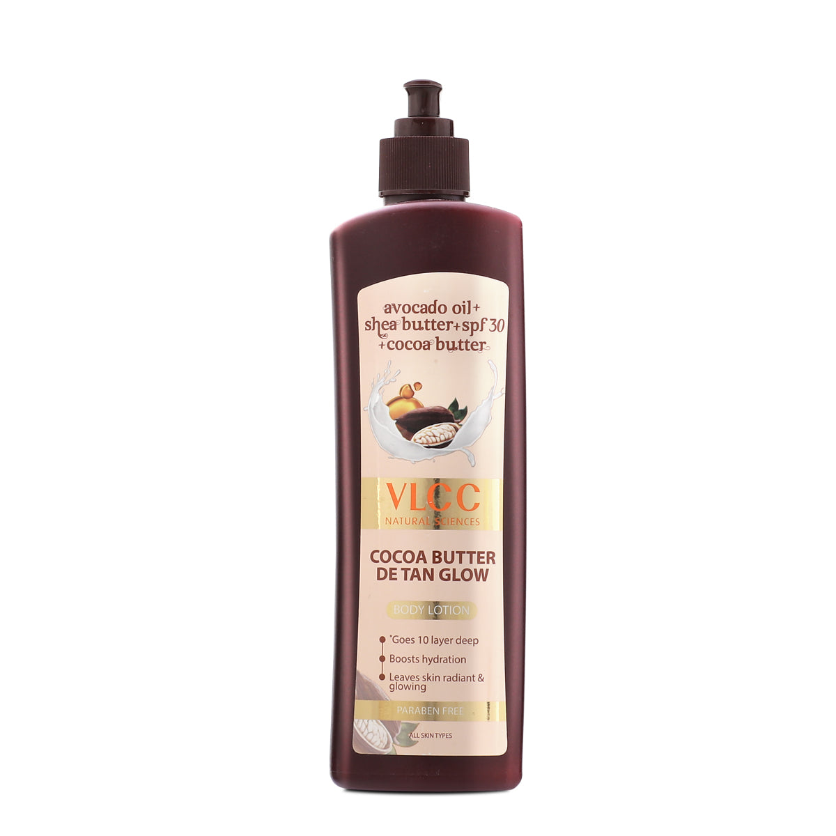 VLCC Cocoa Butter De-tan Glow SPF 30 PA+++ and Almond Honey Skin Brightening Body Lotion - Image 2 - Buy from Indicrest