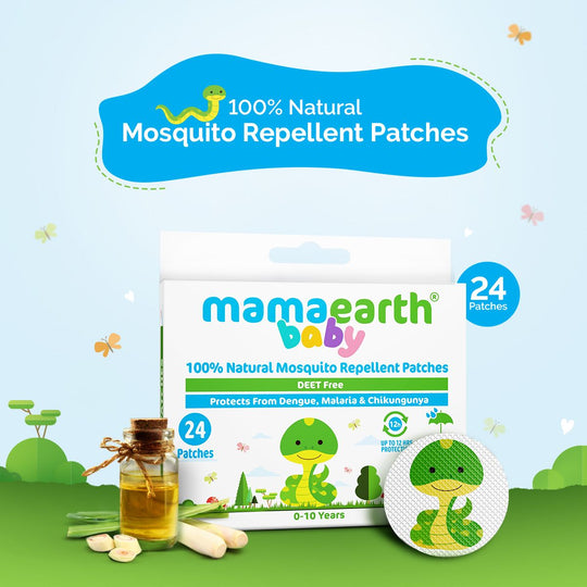 Mamaearth Natural Mosquito Repellent Patches, 24pcs - Buy from Indicrest