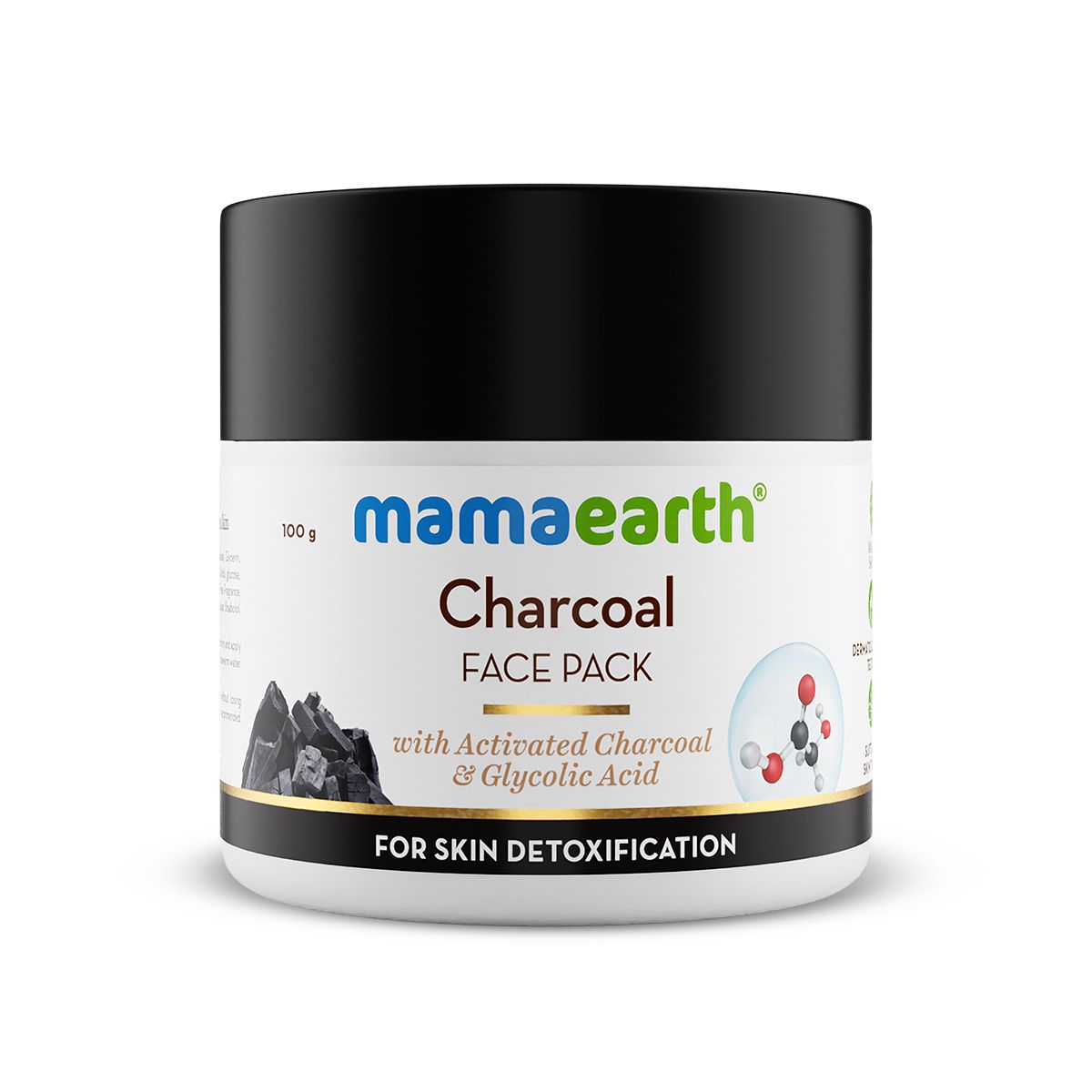 Mamaearth Charcoal Face Pack with Activated Charcoal and Glycolic Acid for Skin Detoxification, 100g - Image 9 - Buy from Indicrest