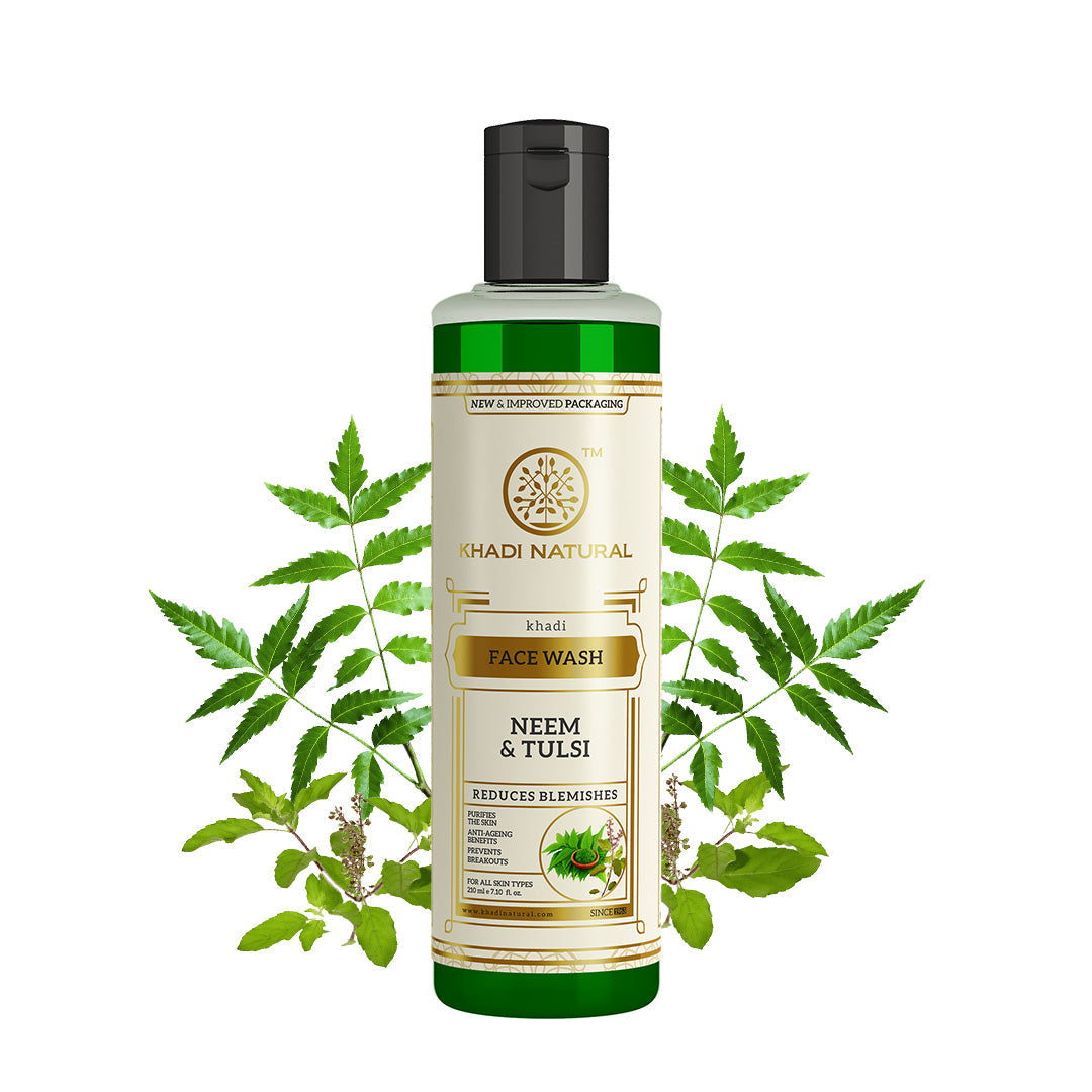 Khadi Natural Neem & Tulsi Face Wash - 210ml - Image 6 - Buy from Indicrest