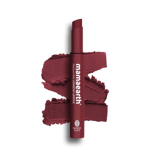 Mamaearth Moisture Matte LongStay Lipstick with Vitamin E & Avocado, 2g | Amber Rose - Buy from Indicrest