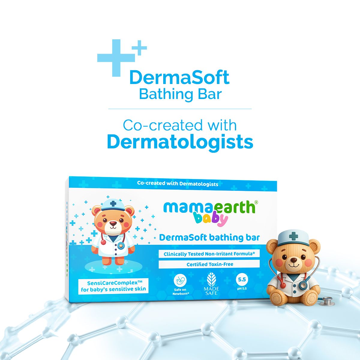 Mamaearth Baby DermaSoft Bathing Bar, 75g - Buy from Indicrest