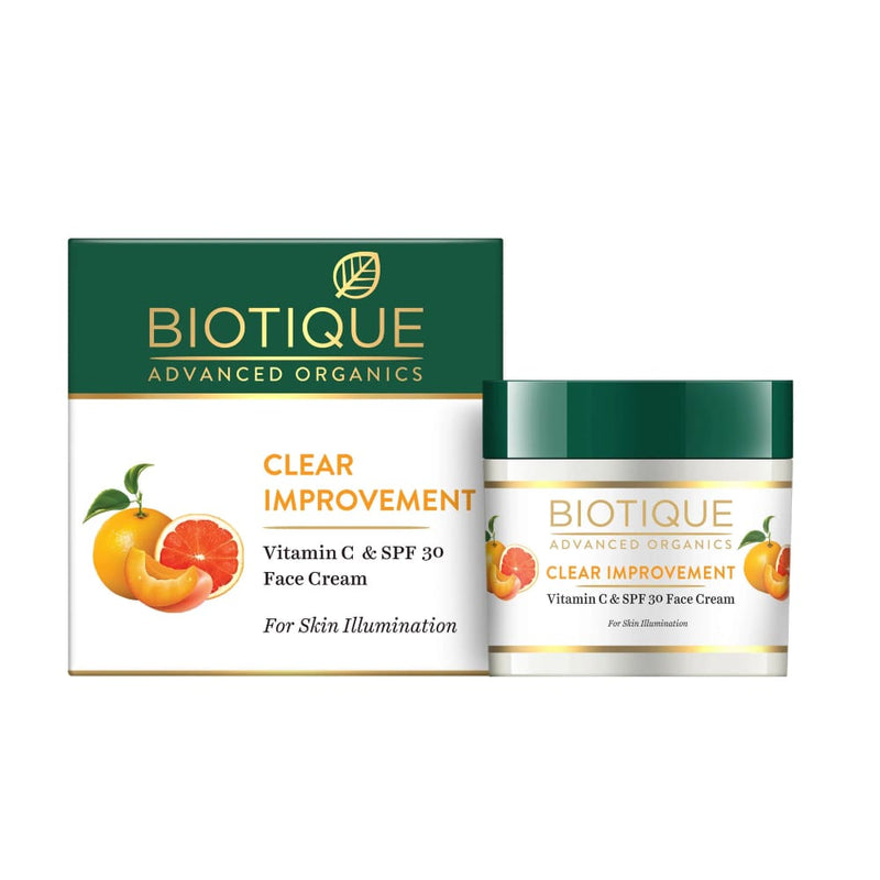 Biotique Clear Improvement Vitamin C & SPF 30 Face Cream, 50g - Buy from Indicrest
