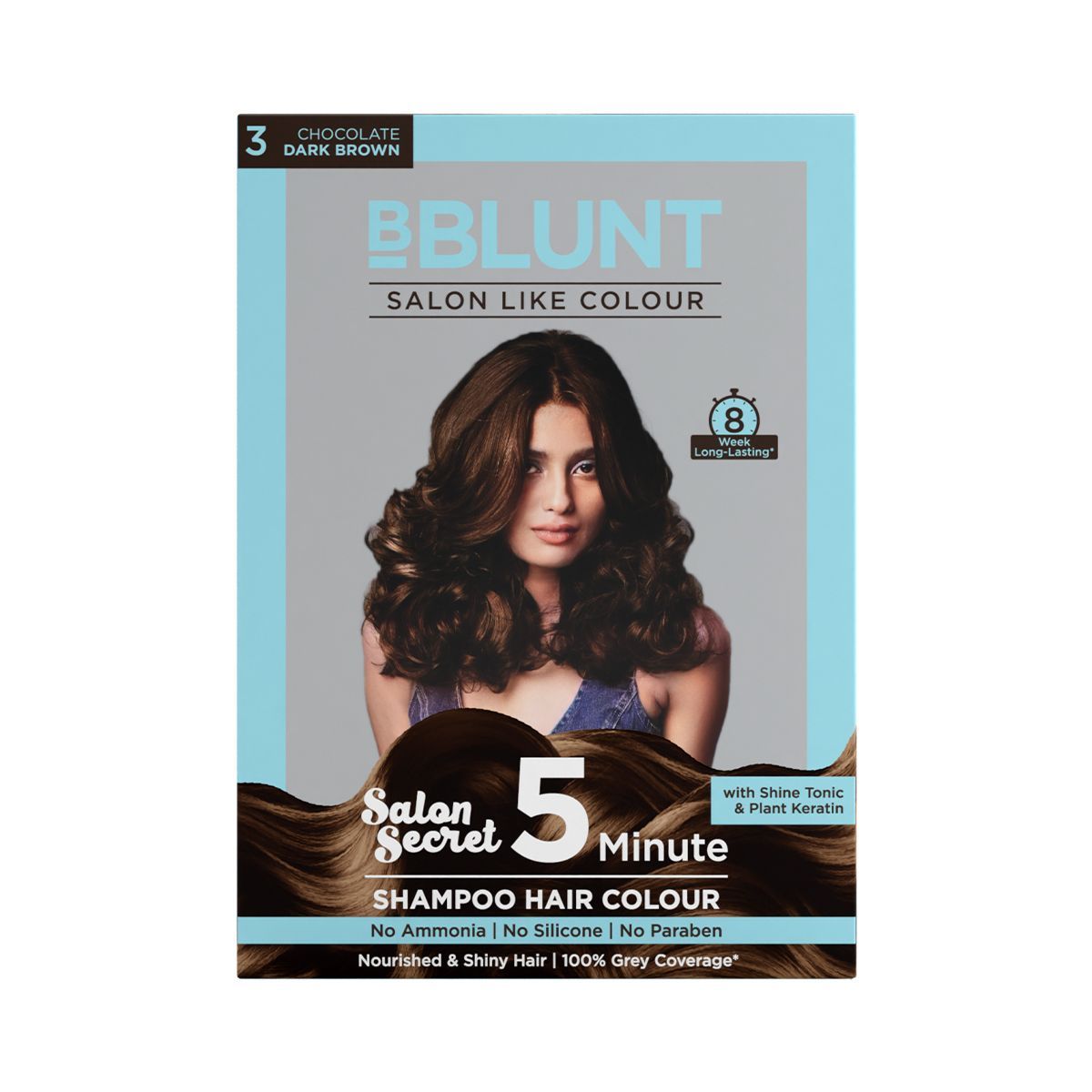 Bblunt Chocolate Dark Brown 5 Minute Shampoo Hair Colour, 20ml X 5 - Image 8 - Buy from Indicrest