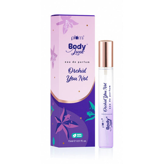 Plum Orchid-You-Not Eau De Parfum by Plum BodyLovin' | Long Lasting | Travel-Friendly | Fresh Floral Fragrance | Luxury Perfume, 15ml Buy at Indicrest