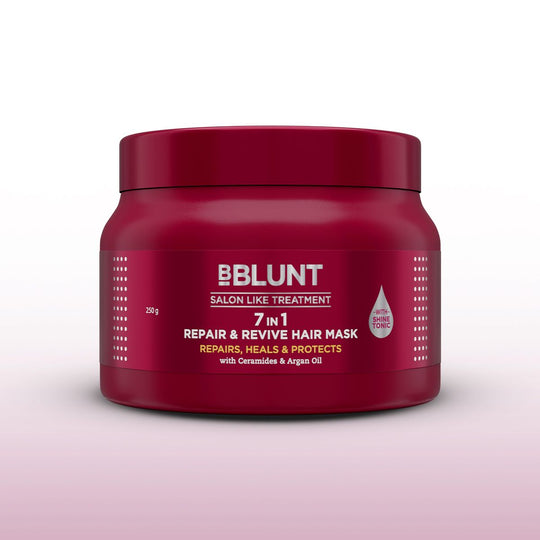 Bblunt 7 in 1 Repair & Revive Hair Mask for Upto 100% Damage Repair, 250g, 7 in 1 Repair & Revive Hair Mask 120g - Buy from Indicrest
