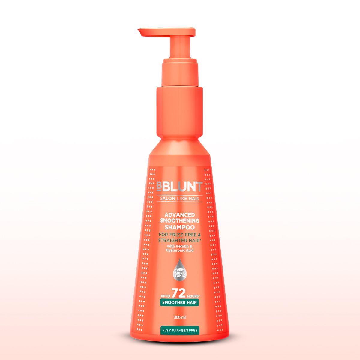 Bblunt Advanced Smoothening Shampoo with Keratin & Hyaluronic Acid, 300ml, Pack of 3 X 300ml - Image 3 - Buy from Indicrest