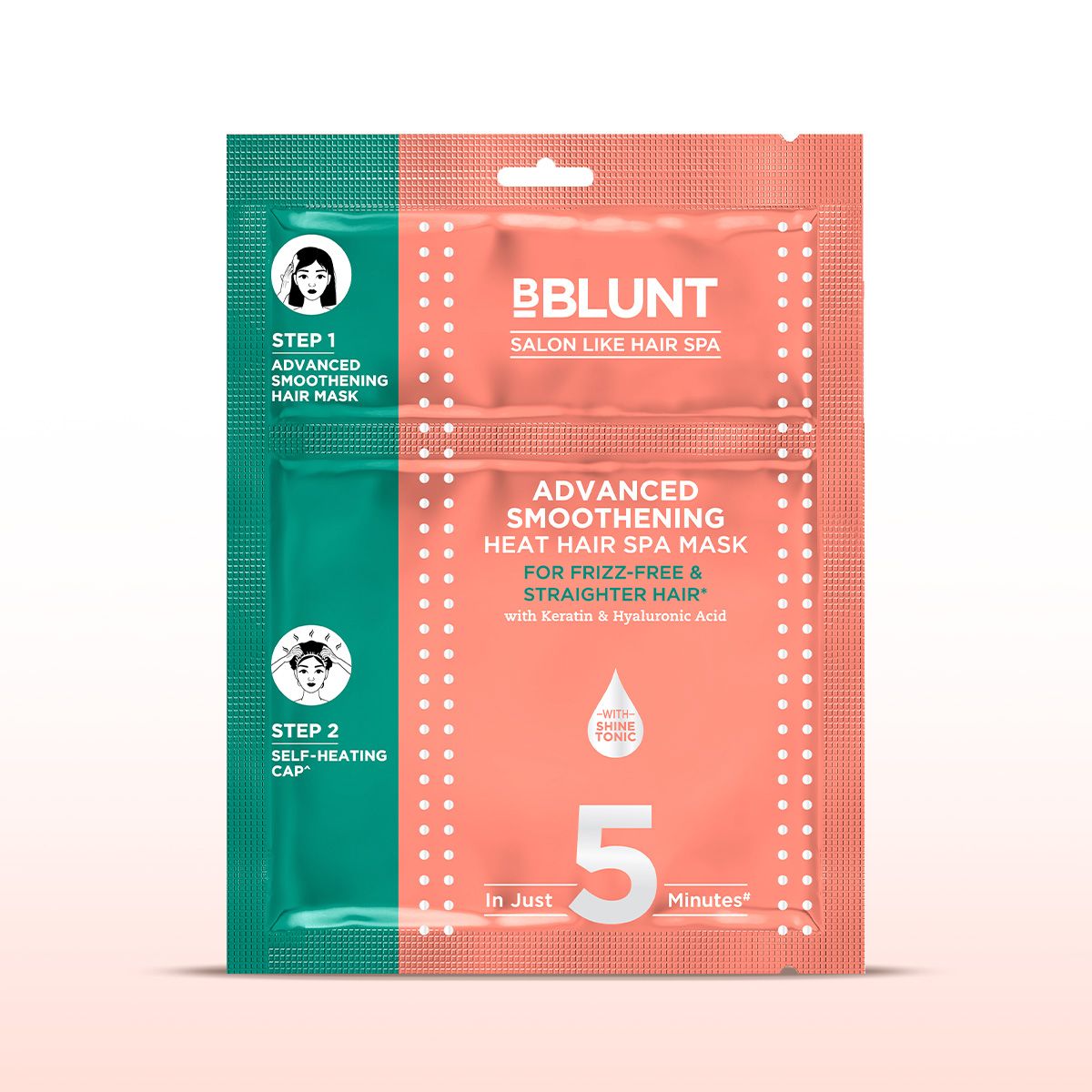 Bblunt Advanced Smoothening Heat Hair Spa Mask with Keratin & Hyaluronic Acid, 70g - Image 8 - Buy from Indicrest