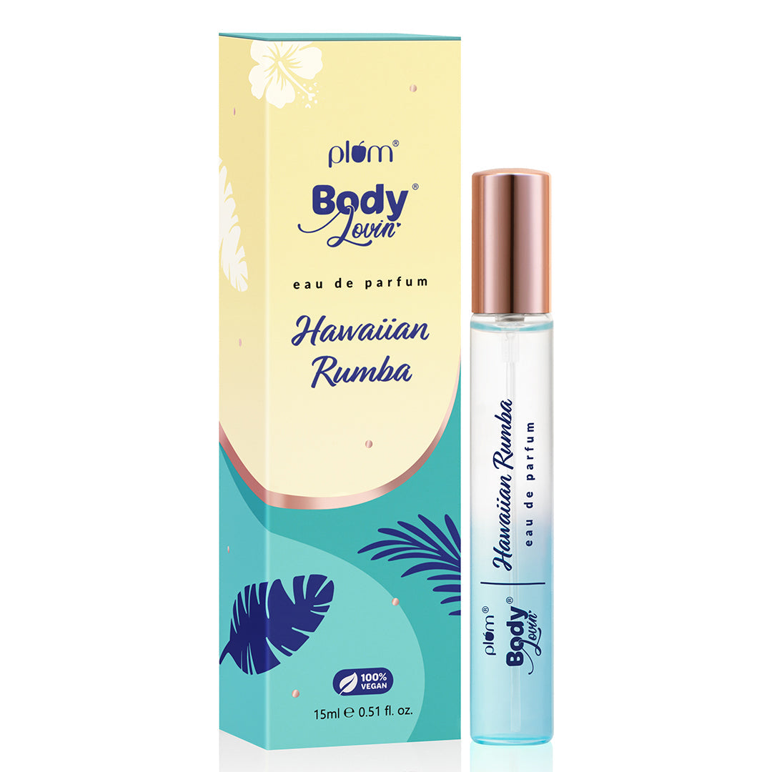 Plum Hawaiian Rumba Eau De Parfum (Perfume) by Plum BodyLovin' | Fresh Beachy Fragrance | Long Lasting | Easy To Carry, 15ml