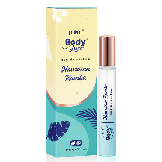 Plum Hawaiian Rumba Eau De Parfum (Perfume) by Plum BodyLovin' | Fresh Beachy Fragrance | Long Lasting | Easy To Carry, 15ml