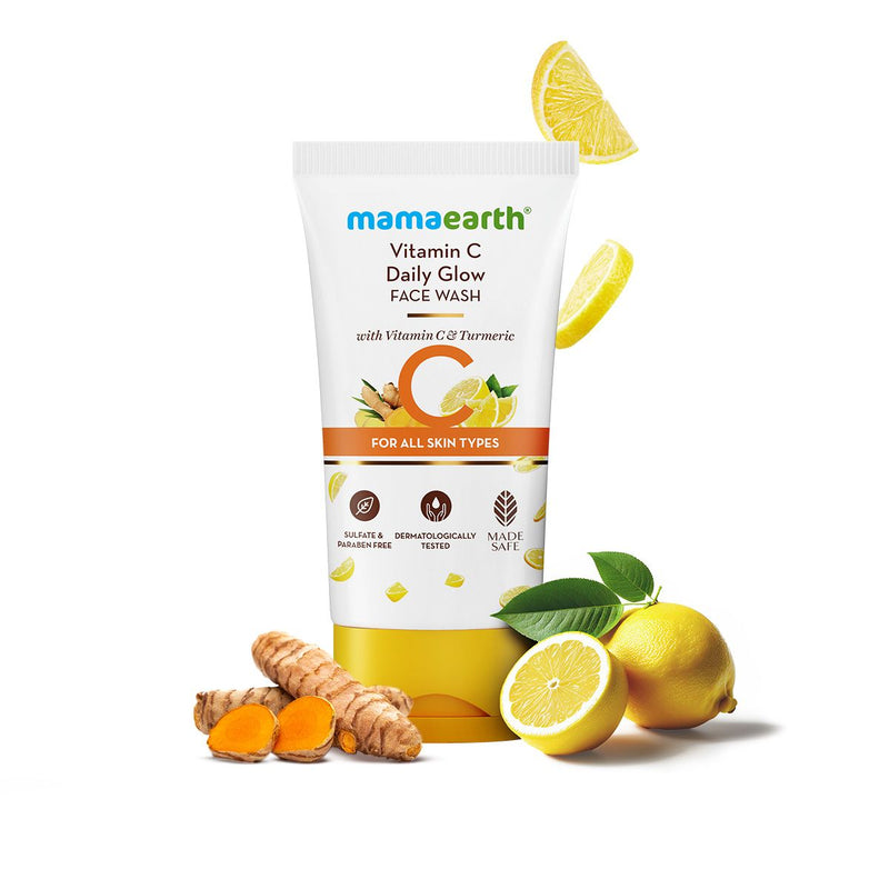 Mamaearth Vitamin C Face Wash with Vitamin C and Turmeric, 150ml - Buy from Indicrest