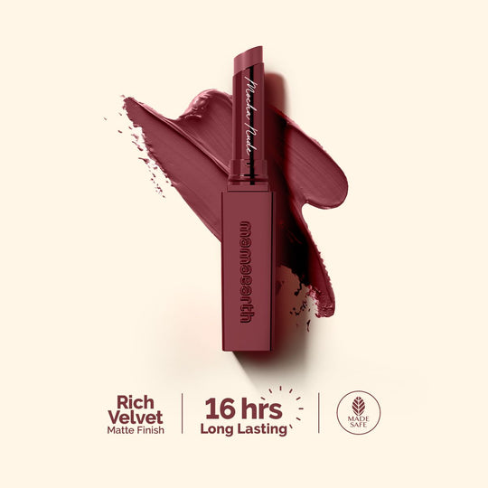 Mamaearth Luxe Matte Long Stay Lipstick with Passion Fruit Oil & Vitamin E, 2g | Mocha Nude - Buy from Indicrest