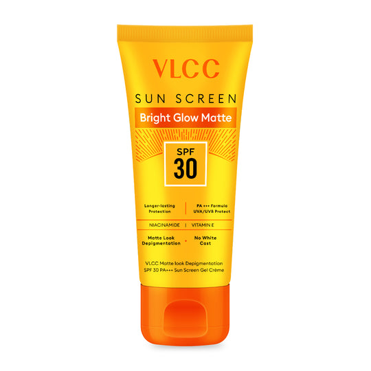 VLCC Bright Glow Matte SPF 30 Sun Screen Gel Cream - 50 g - Buy from Indicrest