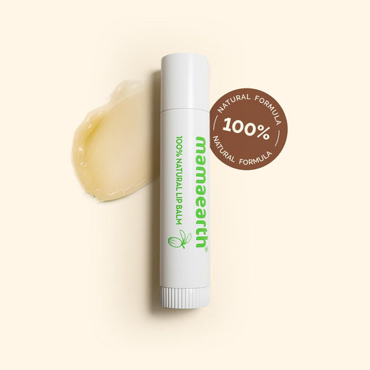 Mamaearth Nourishing 100% Natural Lip Balm with Shea Butter & Vitamin E, 4g - Buy from Indicrest