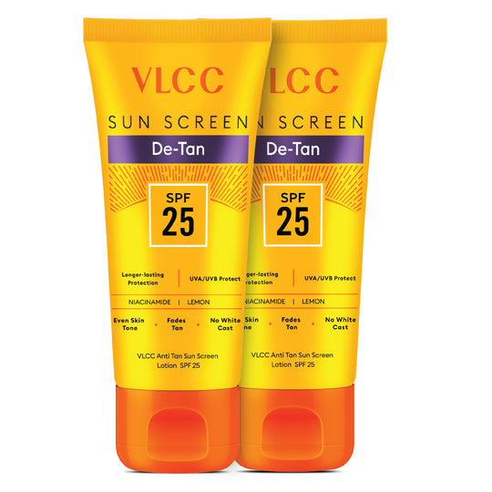 VLCC Anti Tan Sun Screen Lotion - SPF 25 PA+ -  300 ml - Buy One  Get One - Buy from Indicrest