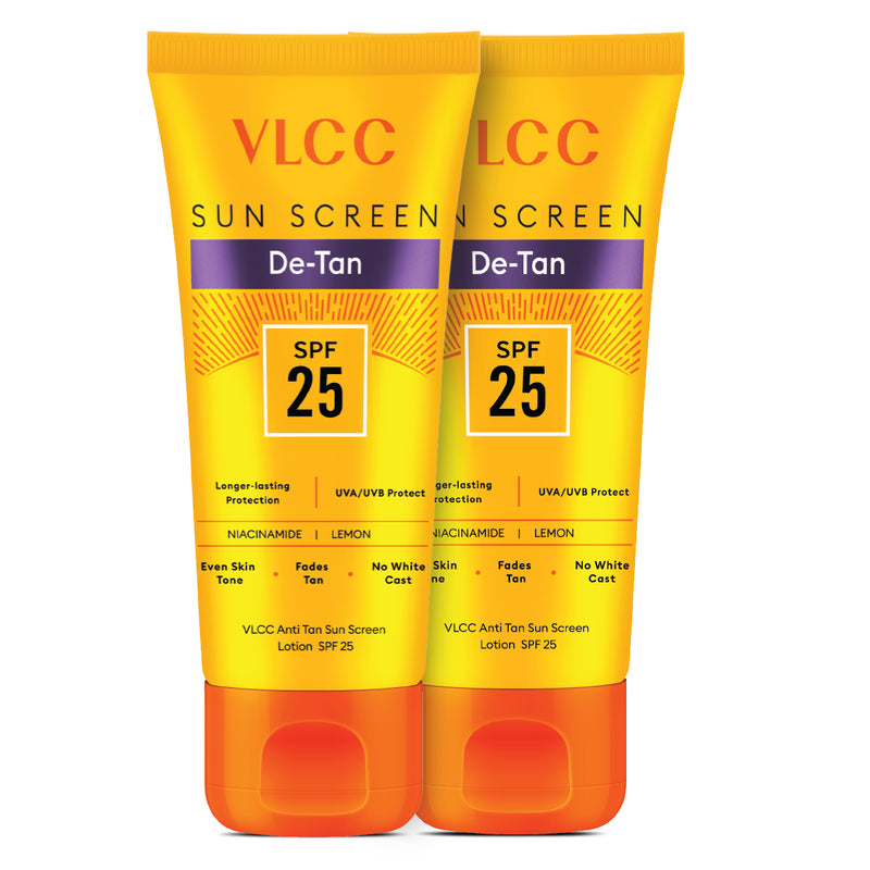 VLCC Anti Tan Sun Screen Lotion - SPF 25 PA+ -  300 ml - Buy One  Get One - Buy from Indicrest