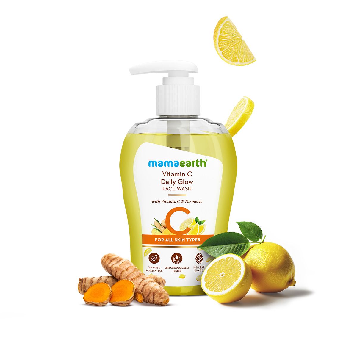 Mamaearth Vitamin C Face Wash with Vitamin C and Turmeric for Skin Illumination, 250ml - Buy from Indicrest