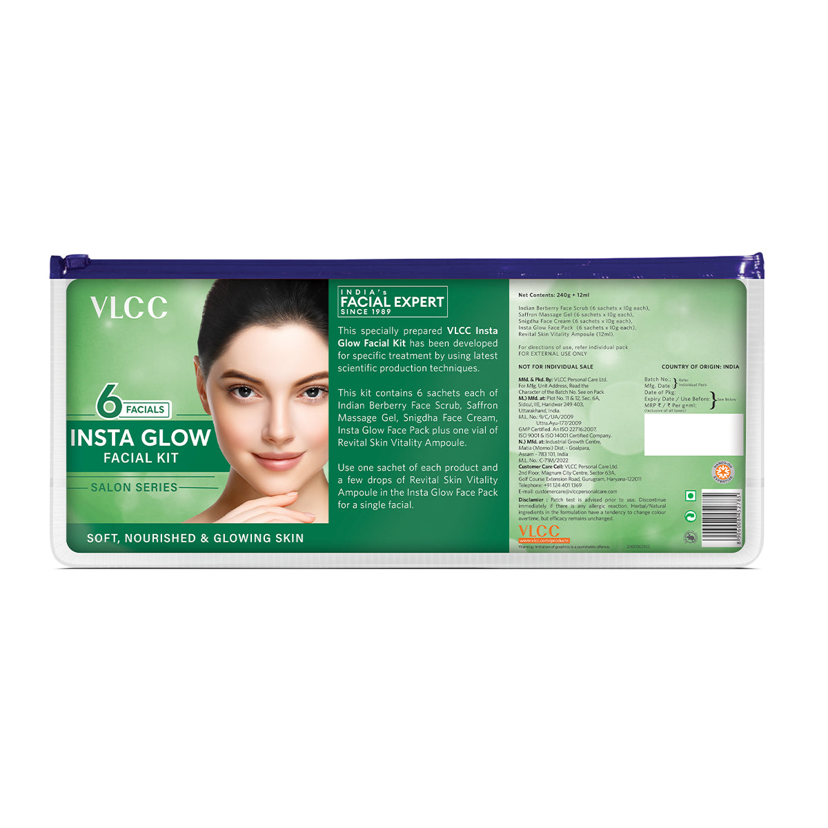 VLCC Salon Series Insta Glow Facial Kit ( 6 Facials ) - 252 g - Buy from Indicrest