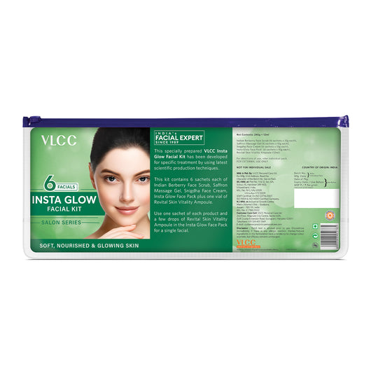 VLCC Salon Series Insta Glow Facial Kit ( 6 Facials ) - 252 g - Buy from Indicrest