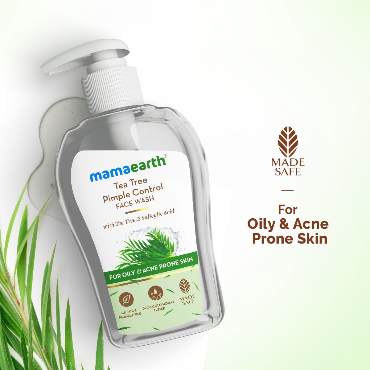 Mamaearth Tea Tree Pimple Control Face Wash with Tea Tree & Salicylic for Oily & Acne-Prone Skin, 250ml - Buy from Indicrest