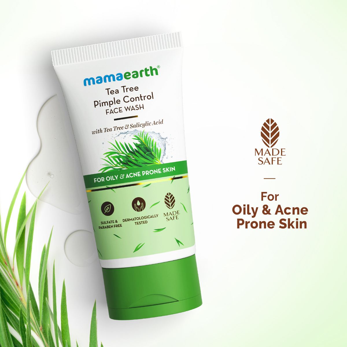Mamaearth Tea Tree Pimple Control Face Wash with Tea Tree & Salicylic for Oily & Acne-Prone Skin, 150ml - Buy from Indicrest