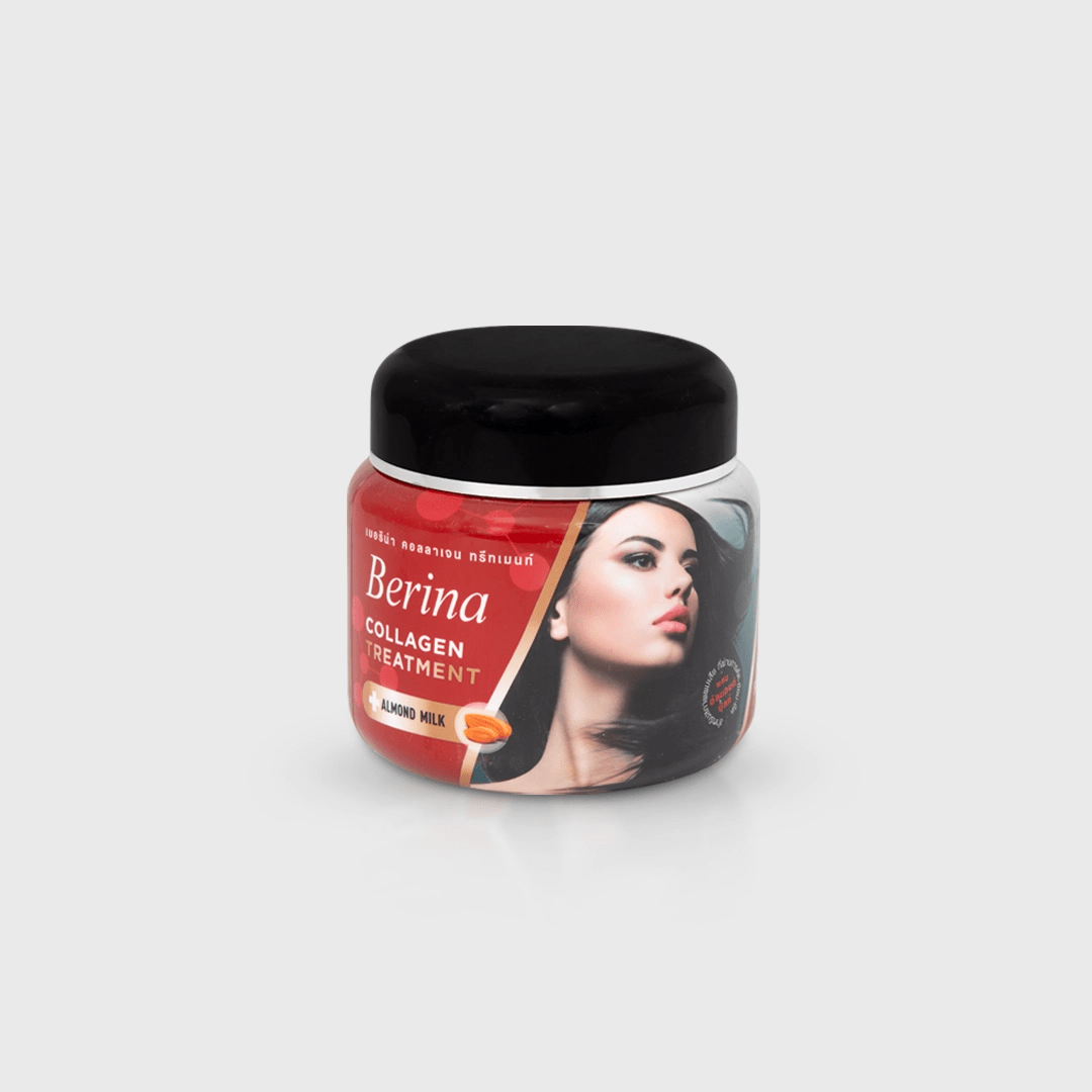 Berina Professional Hair Collagen Treatment Cream Pack of 1 | Deep Hair Repair, Smoothening & Silky Shine, 20g