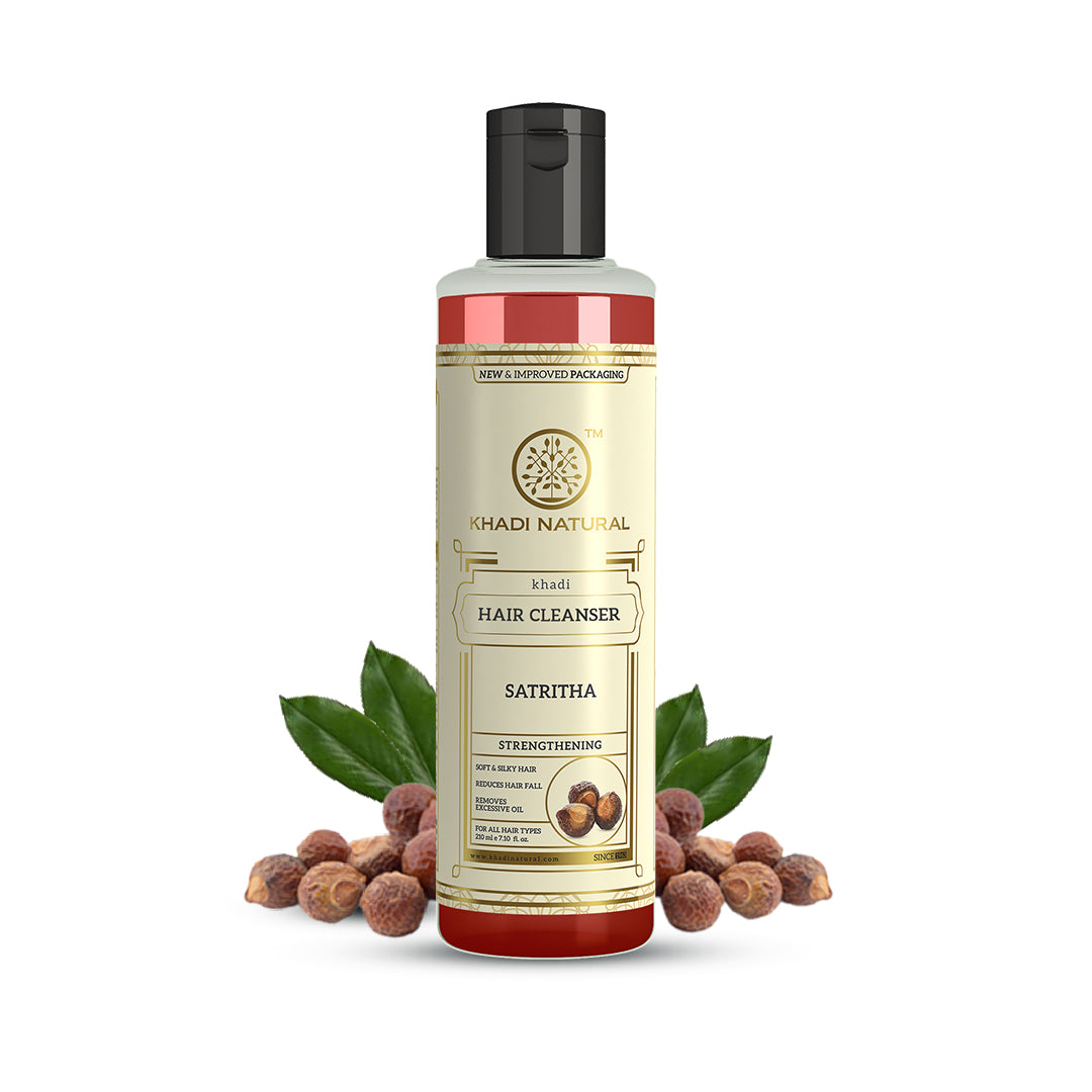Khadi Natural Satritha Hair Cleanser - 210ml - Image 6 - Buy from Indicrest