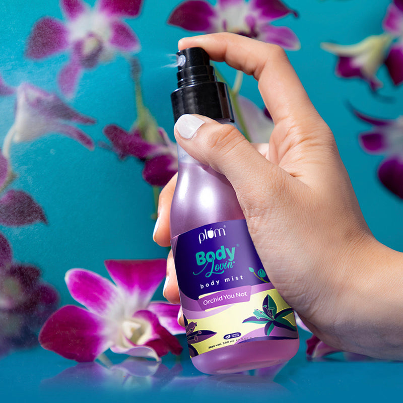 Plum Orchid-You-Not Body Mist by Plum BodyLovin' | Long Lasting | Travel-Friendly | Fresh Floral Fragrance | Perfume Body Spray, 150ml Buy at Indicrest