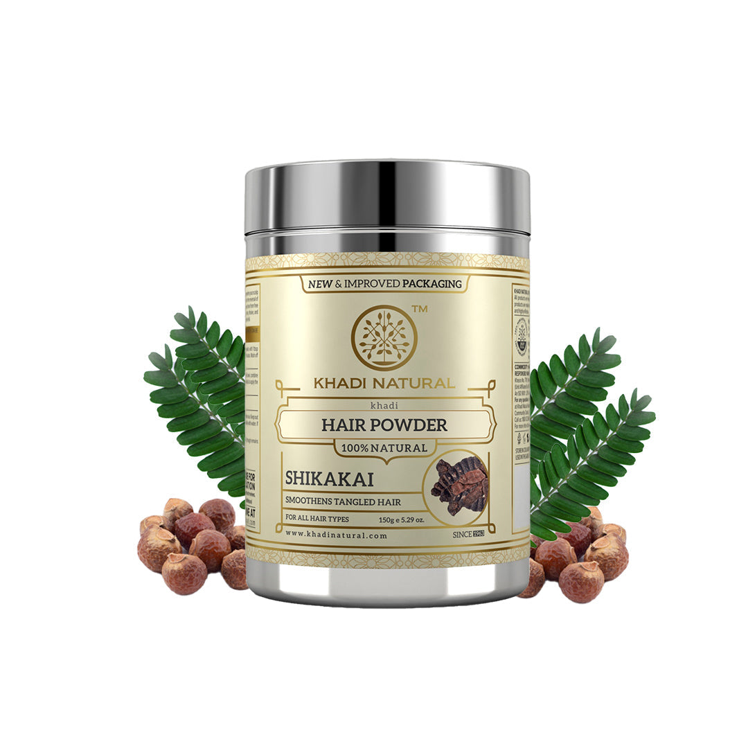 Khadi Natural Organic Shikakai Powder For Hair Wash - 150gm - Image 6 - Buy from Indicrest