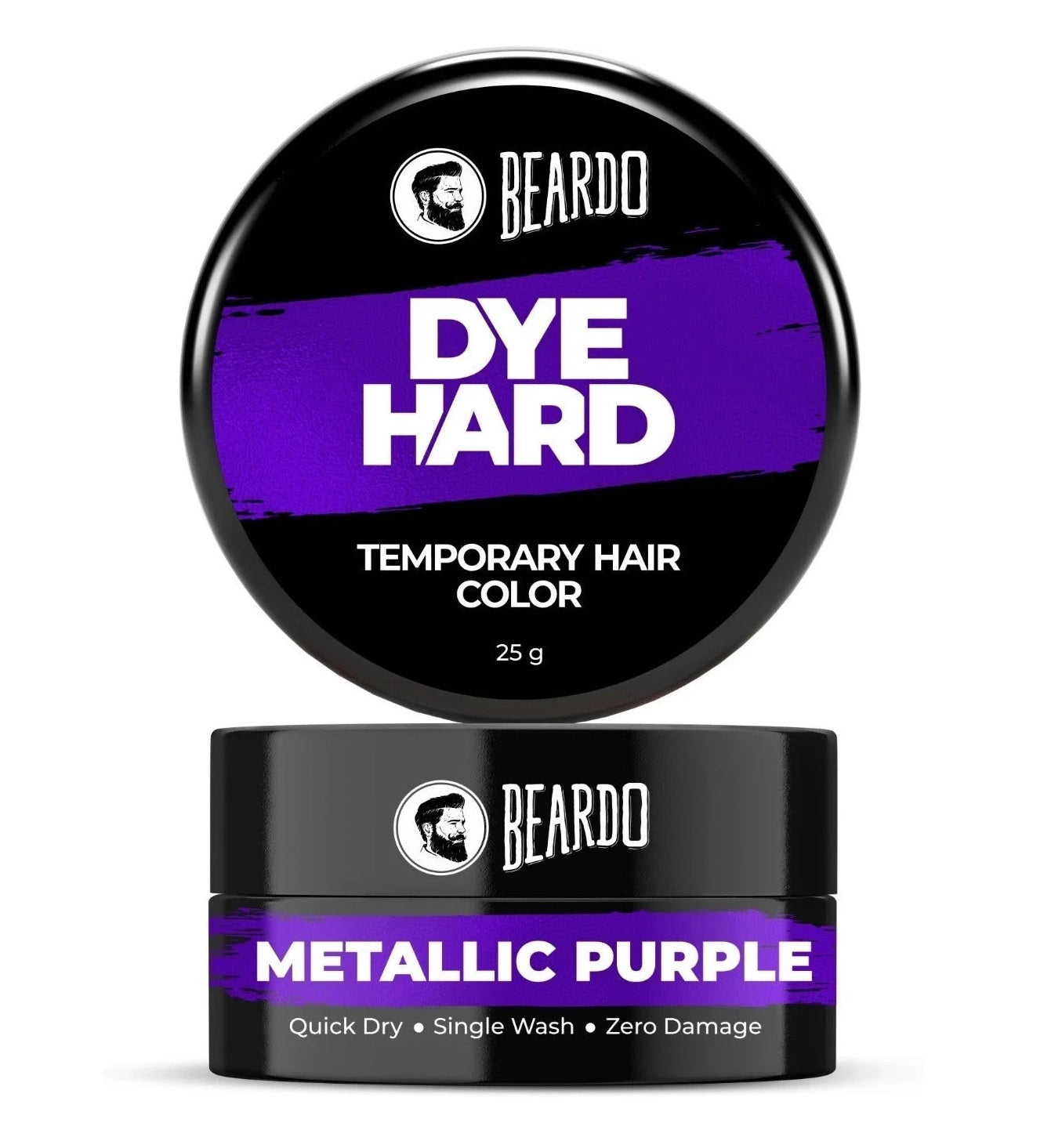 Beardo Dye Hard Temporary Hair Color Metallic Purple, 25g - Image 7 - Buy from Indicrest