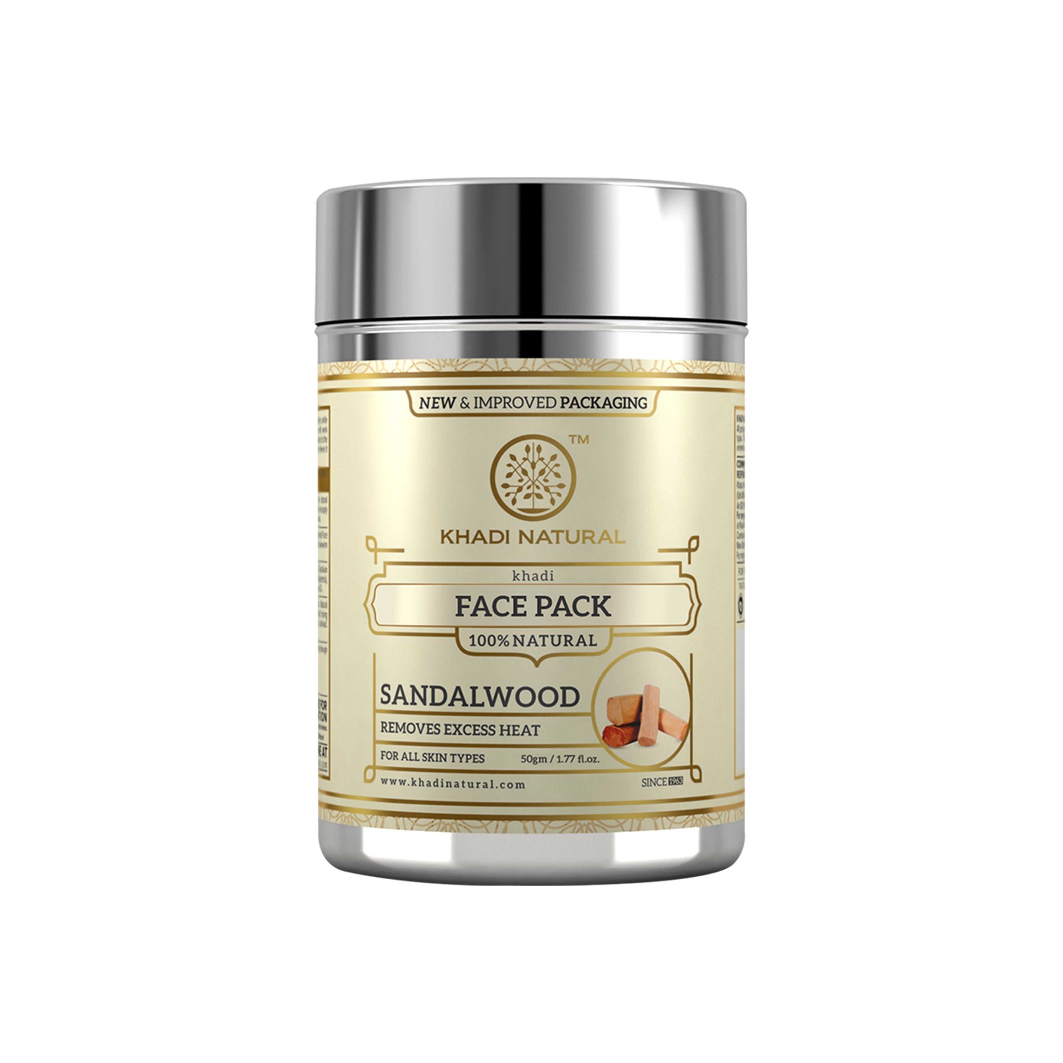 Khadi Natural Sandalwood Face Pack - 50gm - Buy from Indicrest