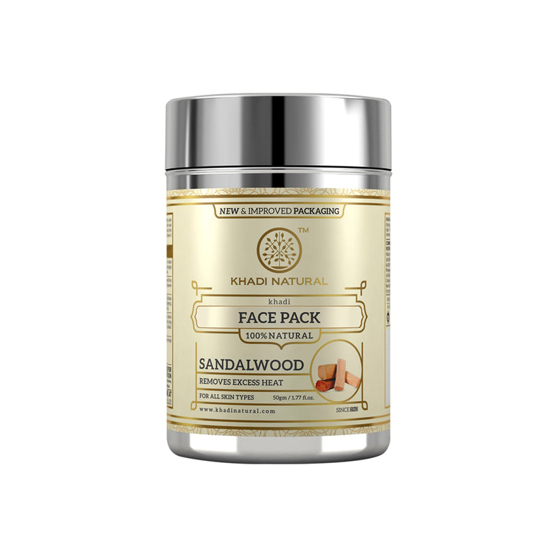 Khadi Natural Sandalwood Face Pack - 50gm - Buy from Indicrest