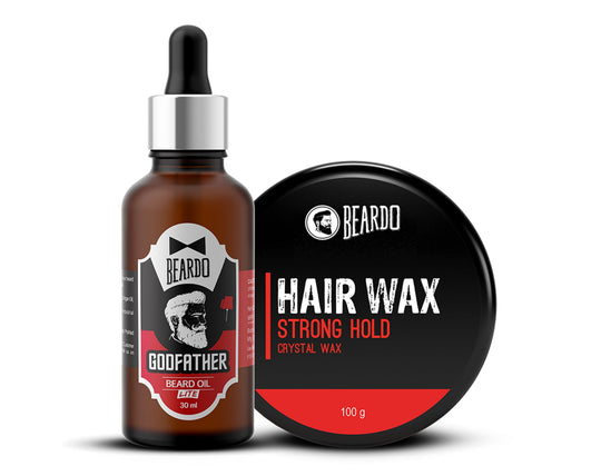 Beardo Hair & Beard Styling Duo Combo, Strong Hold - Buy from Indicrest