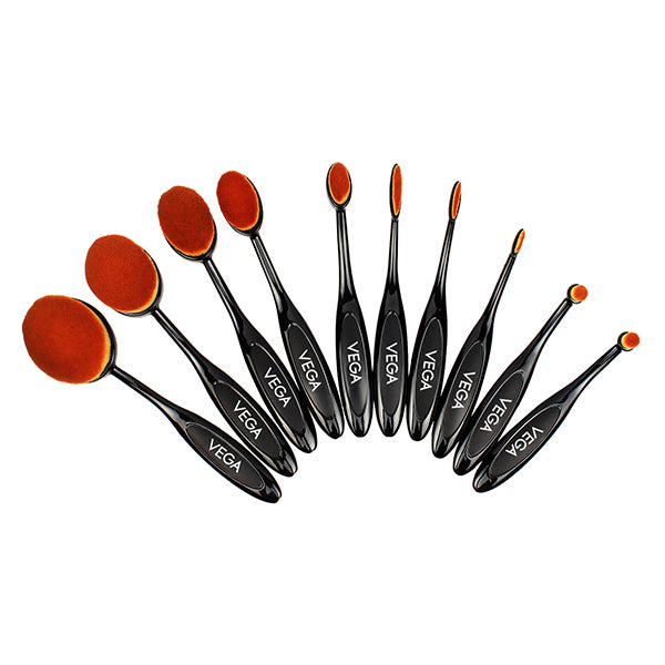Vega Pro EZ Set of 10 Professional Make-Up Brushes - MBS-10 Buy at Indicrest
