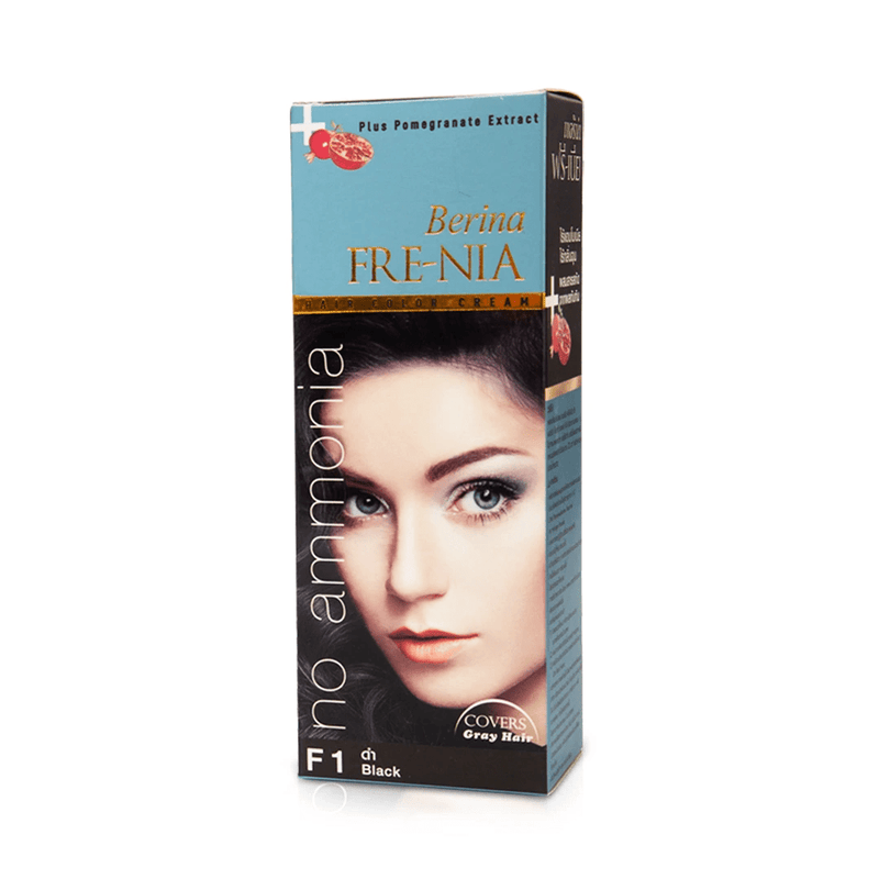 Berina Professional Permanent Ammonia-Free Hair Color Cream F04 Dark Chocolate Brown | Deep, Rich & Long-Lasting Color, F01 Black Buy from Indicrest