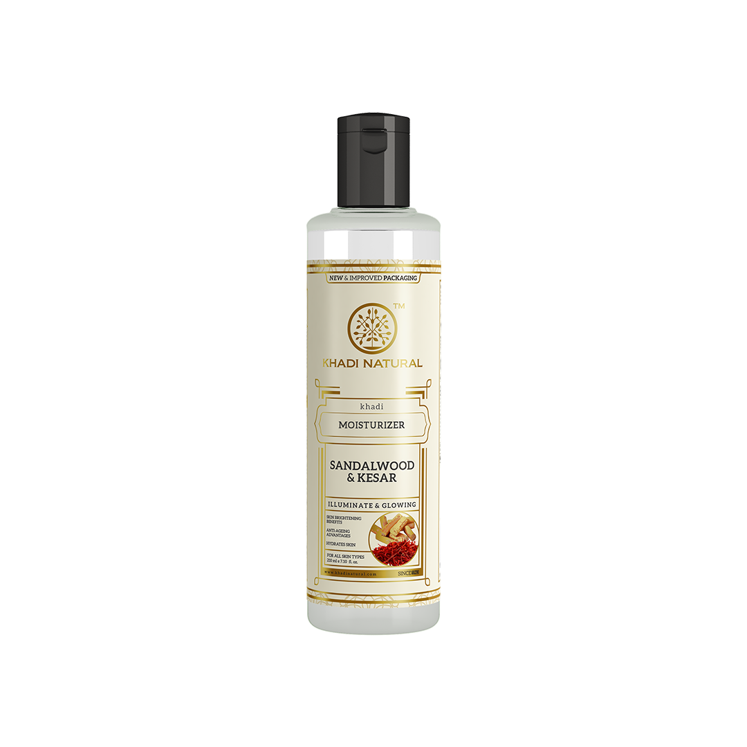 Khadi Natural Sandalwood & Kesar Moisturizer - 210ml - Buy from Indicrest