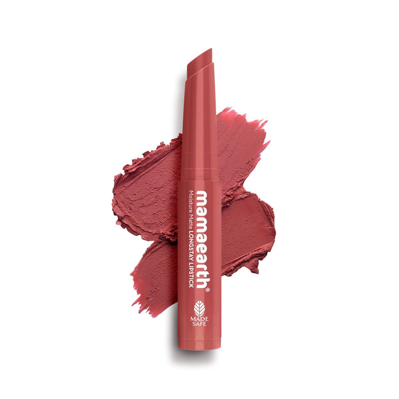 Mamaearth Moisture Matte Longstay Mini Lipstick, 0.7g | Carnation Nude - Buy from Indicrest