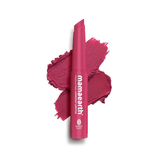 Mamaearth Moisture Matte Longstay Mini Lipstick, 0.7g | Candyfloss Pink - Buy from Indicrest