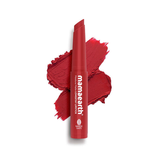 Mamaearth Moisture Matte Longstay Mini Lipstick, 0.7g | Raspberry Scarlet - Buy from Indicrest