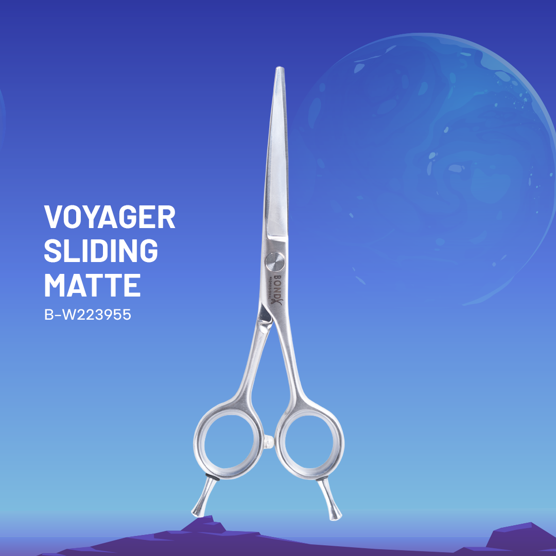 Berina Professional Voyager Sliding Matte B-W223955 Hair Cutting Scissors | Precision Cutting for Professional Use, B-W223955 Buy from Indicrest